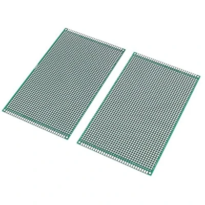 Bild av Fasizi 2 st (9 x 15 cm) PCB kort, universell, dubbelsidig prototypning, brödbräda, panel, kretskort för gör det själv lödning