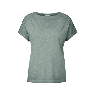 Bild av Cecil Tshirt MIT Knopfdetail med print, Storlek: XS, Grün