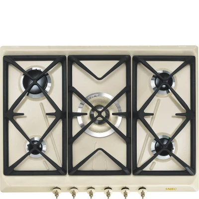 Bild av Smeg Coloniale Colonial Gashäll 70cm SRV876POGH (kräm)