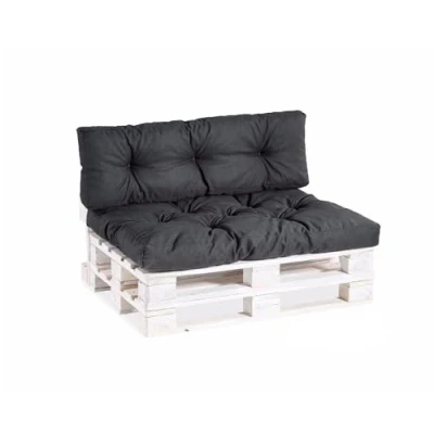 Bild av Pallkudde pallkuddar PPI (set (sittdyna 120 x 80 ryggstöd, 40), svart)