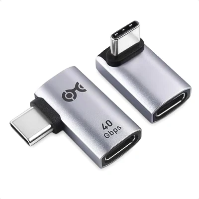 Bild av Cable Matters Combo Pack, 40 Gbps USB C rätvinklig adapter