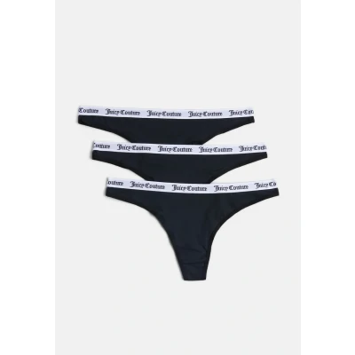 Bild av Juicy Couture Dana Cotton Stringtrosa Multipack X3, svart, M