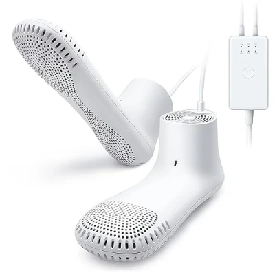 Bild av Home Care Wholesale Elektrisk skotork och luktborttagare, förbättrad deodorisering, stöveltork med timer, skovärmare, strumpvärmare, stövelvärmare, inbyggd fläkt inget ljud