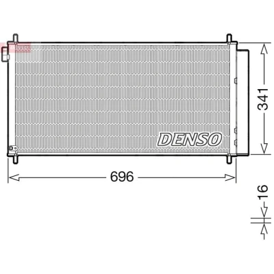 Bild av Kondensor, klimatanläggning DENSO DCN50121