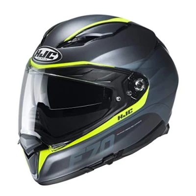 Bild av HJC Helmets Herr Nc motorcykelhjälm, svart/gul, M