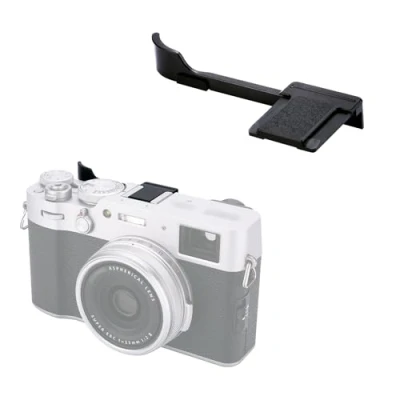 Bild av JJC Metalltummen upp grepp för Fujifilm Fuji X100V X100F XE4 XE3 svart