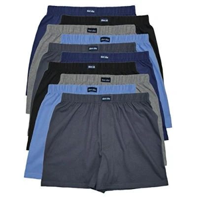 Bild av MioRalini Lösa mjuka boxershorts för män, klassiskt set om 10, Utan gylf B, XL