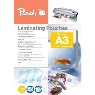 Bild av Peach PP525 01 Lamineringsfickor, Genomskinlig, A3