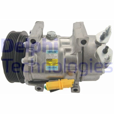Bild av DELPHI TSP0159334 compresseur De Climatisation Sanden SD6V12 PAG 46 avec huile PEUGEOT: 307 3/5 portes, 206 SW