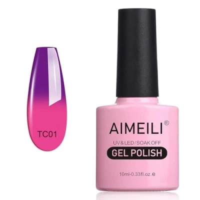 Bild av AIMEILI Blötlägg Av UV LED Temperatur Färgbyte KameleontGel nagellack Arabian Nights (TC01) 10ml