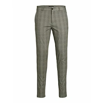Bild av JACK&amp;JONES Herr JPSTMARCO JJPHIL NOR Check Pants, brun sten, 29/30