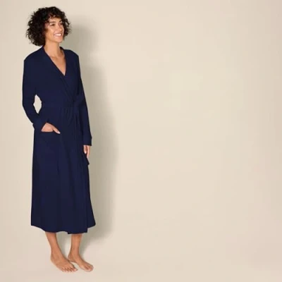 Bild av Amazon Essentials Women&#039;s Lätt våffelrock i mellanlängd (finns plusstorlek), Marinblå, 4X