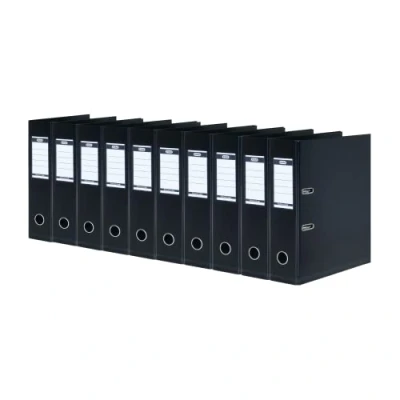 Bild av Brevordner A4 ELBA PP 80mm sort Strong Line (10 stk.)
