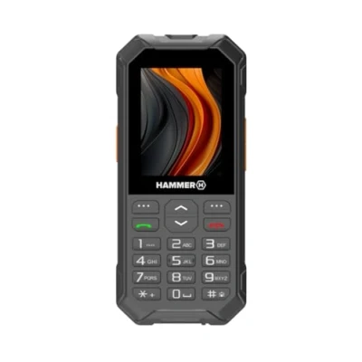 Bild av Tryckknapp telefon hammare 6 LTE, stort 2 500 mAh batteri upp till 7 dagar standby, ficklampa och SOS knapp, Volte teknik, upplysta knappar, IP68 1,5 meter falltest, 2,4 tums skärm, utan kontrakt