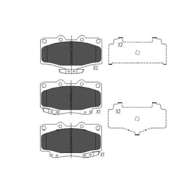 Bild av KAVO PARTS KBP 9054 Jeu de plaquettes frein avec indicateur d&#039;usure TOYOTA: Land Cruiser Prado 90, 70 SUV, HILUX 6 Pick up
