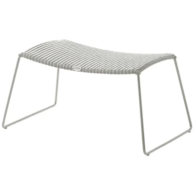 Bild av Cane line Breeze Footstool 5369 LI/LS/LW Fotpall White Grey B: 72 x D: 36 H: cm