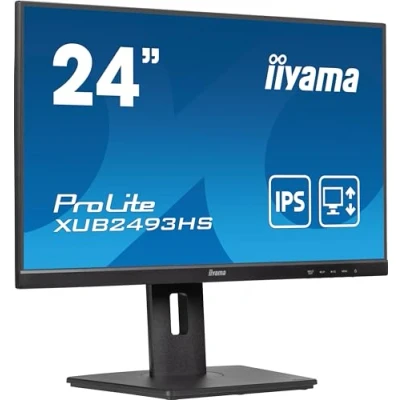 Bild av iiyama ProLite XUB2493HS B6 LED skärm 24 (23.8 visbar) 1920 x 1080 Full HD (1080p) @ 100 Hz IPS 250 cd/m² 1300:1 0.5 ms HDMI, DisplayPort högtalare matt, svart