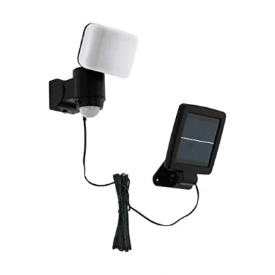 Bild av EGLO LED solcellslampa Casabas med sensor, svart