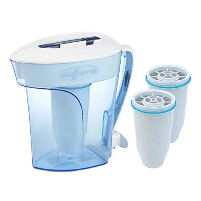 Bild av ZeroWater kombo Vattenfilter 2,4 L 3 vattenfilterpatroner ingår, gratis vattenkvalitetsmätare, BPA fri och certifierad för att minska mängden bly andra tungmetaller
