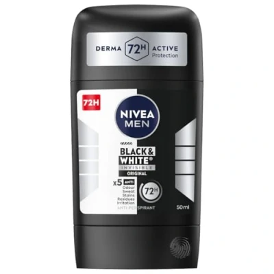 Bild av Nivea herr svart och vit original antiperspirant stick 50 ml