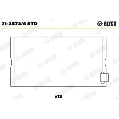 Bild av Vevstakslager GLYCO 71 3572/6 STD