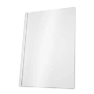 Bild av Pavo termobindningsmappa A4, ryggbredd 4 mm, 100 pack, 31 40 blad, vit/transparent