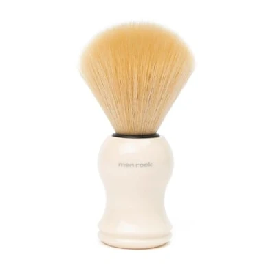 Bild av Men Rock Shaving Brush with Synthetic Bristles, Helps to Remove Unwanted Dead Skin and Avoid Irritation, Soft Bristles Comfortable Handle, Vegan Friendly