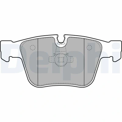 Bild av DELPHI LP2115 Jeu de plaquettes frein préparé pour indicateur d&#039;usure avec tôle anti bruit sans accessoires MERCEDES BENZ: Classe ML