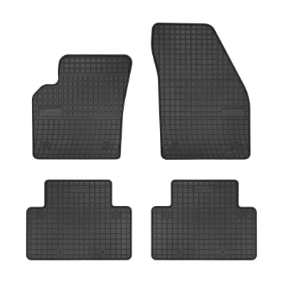 Bild av FROGUM 0940 Ensemble de tapis sol Caoutchouc avant et arrière 4 noir Sur mesure VOLVO: C30, V50, S40 II