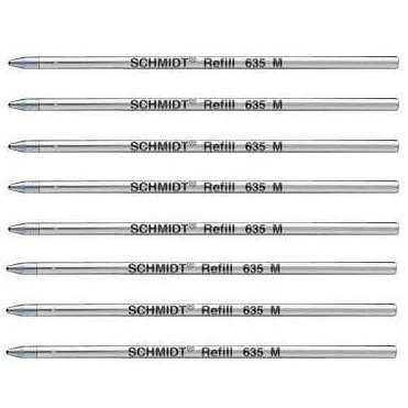 Bild av 8 x Schmidt 635M minikula pip blå (Lamy M21 och Cross 8518 4 kompatibel)