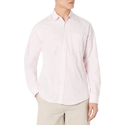 Bild av Amazon Essentials Men&#039;s Långärmad ledig poplinskjorta med normal passform, Rosa, XL
