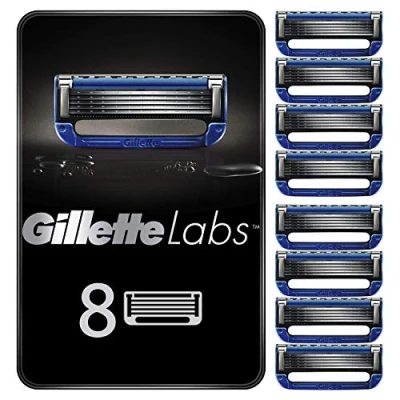 Bild av Gillette Labs Heated Razor rakblad, 8 ersättningsblad för uppvärmbara rakapparater