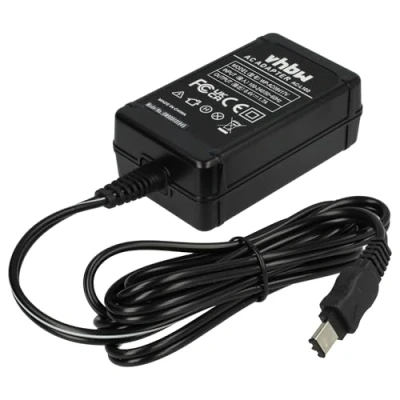 Bild av vhbw 1 x nätaggregat kompatibel med Sony Handycam DCR TRV828E, TRV845E, TRV830E, TRV900E, TRV8E kamera, digitalkamera, 2 m