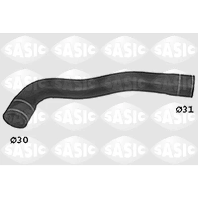 Bild av SASIC SWH0420 Durite De Refroidissement droite, supérieur CITROËN: AX, BX 5 portes, Break, PEUGEOT: 106 I 3/5 portes