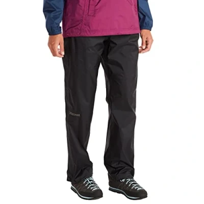 Bild av Marmot Wm&#039;s PreCip Eco Full Zip Pant, Vattentäta regnbyxor, vindtäta vandringsbyxor, andningsaktiva regnkläder För vandring och Trekking, kvinnor, Black, M