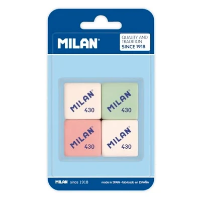 Bild av Milan suddgummi 430 blister med 4 stycken