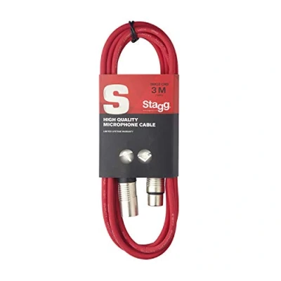 Bild av Stagg SMC3 CRD 3 M XLR till mikrofonkabel Röd