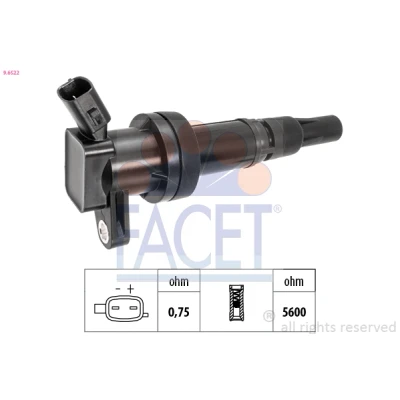 Bild av FACET 9.6522 Bobine d&#039;allumage KIA: Pro cee‘d II 3 portes, 5 Stonic 3/5 HYUNDAI: i20 i30 III portes