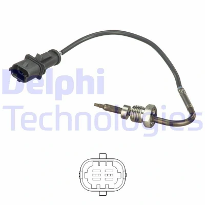 Bild av DELPHI TS30103 Palpeur, température des gaz FIAT: Doblo I Break, Punto Evo 3/5 portes, Cargo, SUZUKI: SWIFT 3