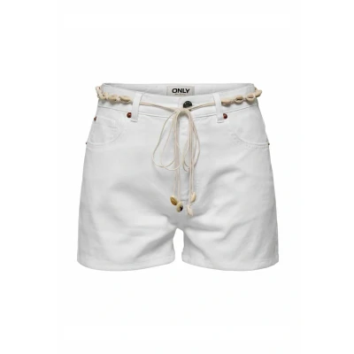 Bild av Onlzuma Hw Shell bälte DNM shorts Bj, Vit denim, S