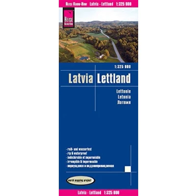 Bild av Reise Know How Landkarte Lettland / Latvia 1:325.000: reiß und wasserfest (world mapping project)