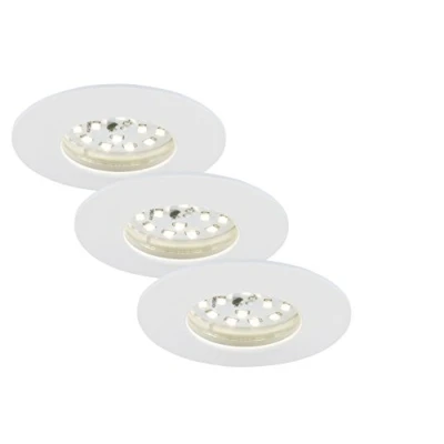 Bild av Briloner LED inbyggnadslampa Attach Dim, IP44, set om 3, vit