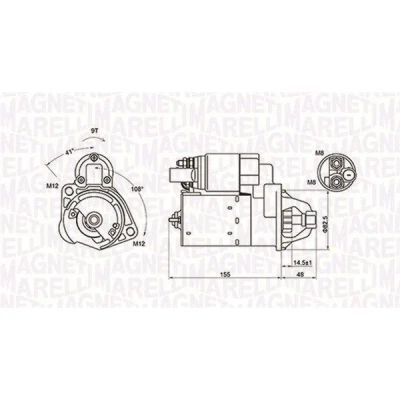 Bild av Startmotor Magneti marelli 063721394010