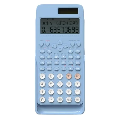 Bild av NEWYES vetenskaplig kalkylator 82 MS, 401 funktioner och 2 linjers display skolräknare med skyddande fodral för junior, medel student