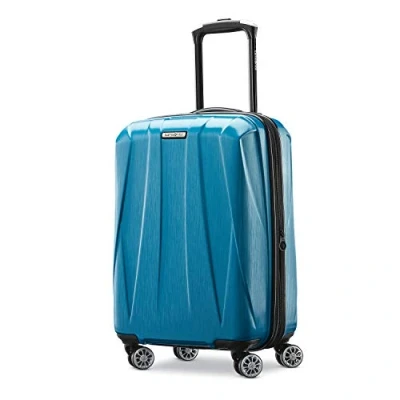 Bild av Samsonite Centric 2 hårt expanderbart bagage med spinner hjul, KARIBIENBLÅTT, 3 Piece Set (20/24/28), hård sida snurror