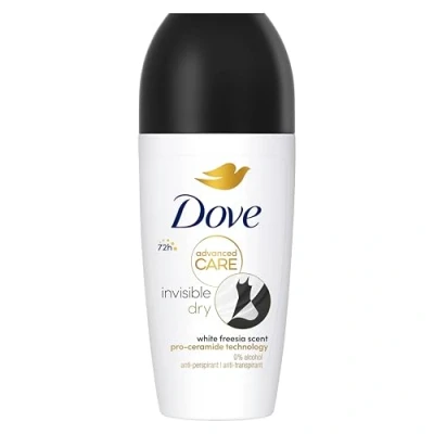 Bild av DOVE Advanced Care Invisible Dry Deodorant för kvinnor, antiperspirant boll, 48 timmars skydd, minimerar vita märken (6 x 50 ml)