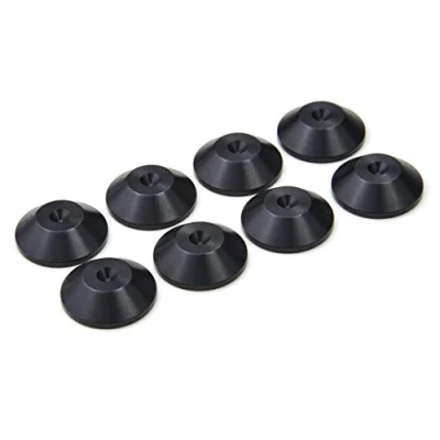 Bild av PrecisionGeek Högtalardynor av aluminium, konisk form, 20 mm diameter, för HiFi stativ, högtalare, soundbar, 8 stycken