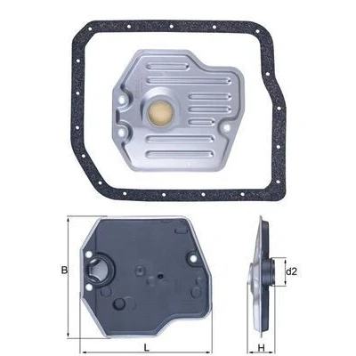 Bild av MAHLE ORIGINAL HX 245D Filtre Boite Automatique avec joint d&#039;étanchéite TOYOTA: Corolla IX 3/5 portes, RAV4 III SUV, II LEXUS: RX