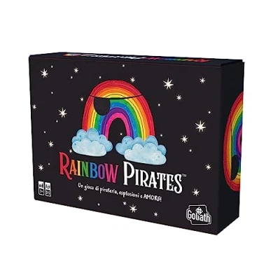 Bild av GOLIATH Rainbow Pirates kortspel, partyspel, 2 5 spelare, 7+ år, italiensk utgåva