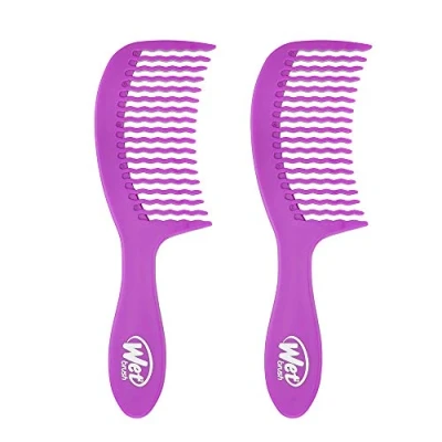 Bild av WetBrush Detangling Easy Glide Comb Wave Tooth Design Suitable for All Hairtypes Purple DUO PACK